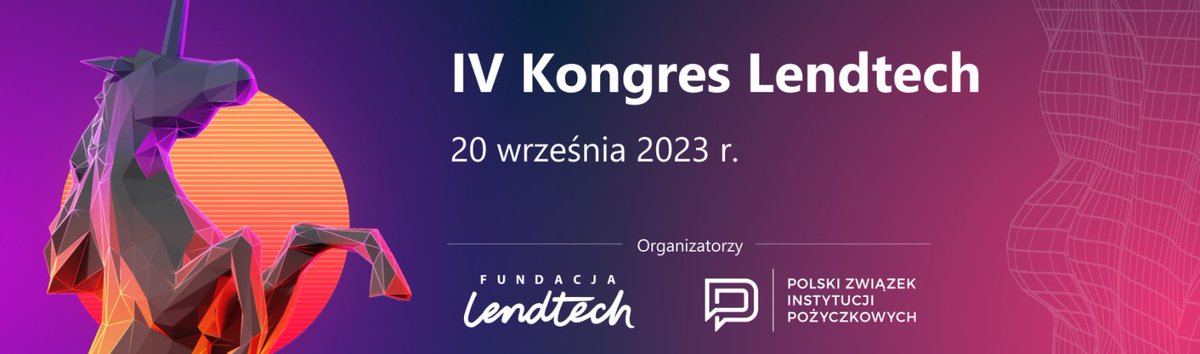 W najbliższa środę 20 września odbędzie się kongres Lendtech. Zapraszam do śledzenia i udziału