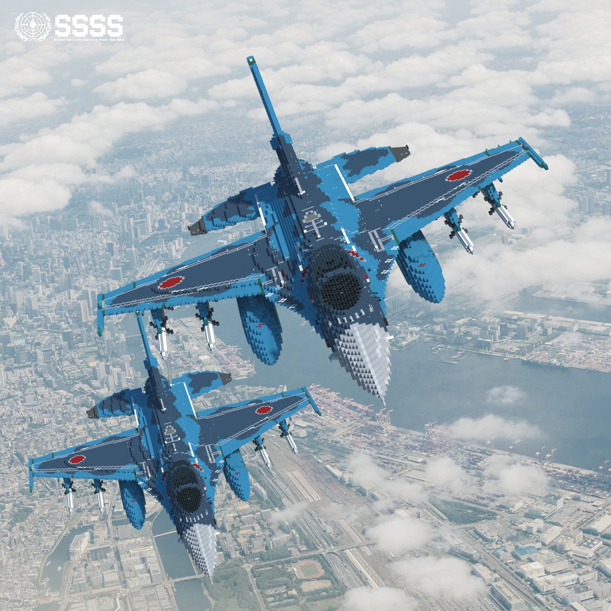 SSSS_minecraft's tweet image. #私の作品知ってもらえたら幸せの極み 
minecraftで船とか飛行機作ってる人

#USNavy
#海上自衛隊  
#航空自衛隊