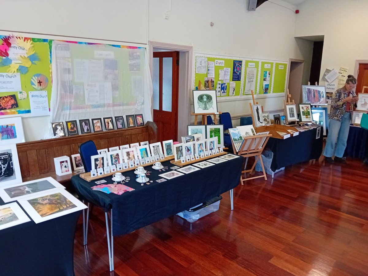 The Last Minute Art Show is now on at the Methodist Church on King Street (marked scarecrow 69 on your trail map).

The exhibition is open until 4:00pm today. 

A huge thank you to @ruthgrayimages for organising this exhibition at the last minute.