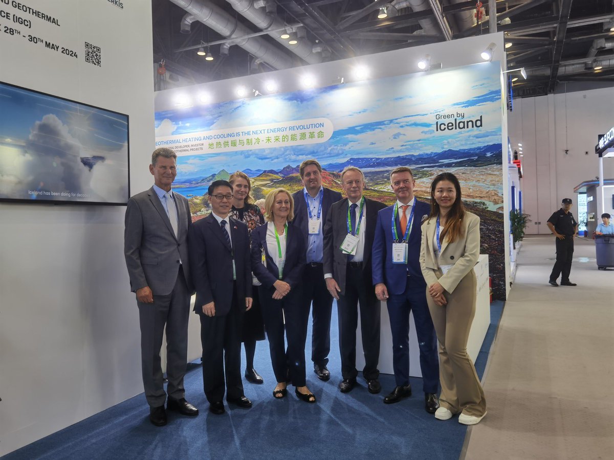 Team #Iceland 🇮🇸 at  at the <a href="/wgc2023beijing/">World geothermal Congress 2023</a>