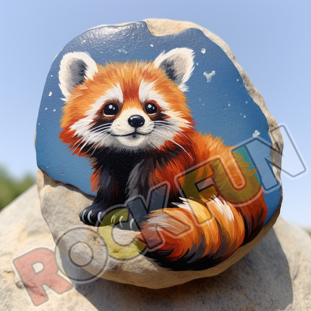 RockFunUK's tweet image. In celebration of #InternationalRedPandaDay2023, 16th Sept.  #rockpainting @RedPandaNetwork