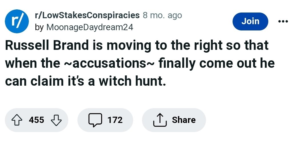 danbarker's tweet image. The person who posted this &quot;low stakes conspiracy theory&quot; on Reddit 8 months ago is probably having an interesting day.