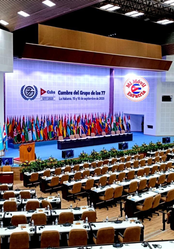 Principales temas debatidos en la #CumbreG77China
🛑Reforzar los mecanismos de cooperación Sur-Sur. 
🛑La colaboración como búsqueda a las soluciones frente a los desafíos socioeconómicos y ambientales de las naciones en desarrollo.
#CubaG77 
#MiMóvilEsPatria