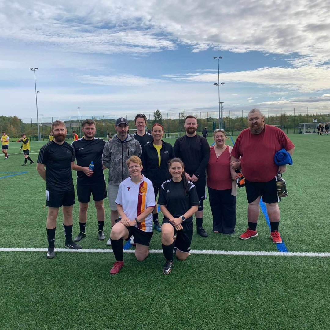 SAMHtweets's tweet photo. ⚽ We attended @nlcpeople’s Suicide Prevention Football Tournament 🏆

We loved seeing a mix of staff, volunteers and people we support lace up their boots for SAMH, and we enjoyed a special appearance from Provost Kenneth Duffy. https://t.co/F82xviAv9S