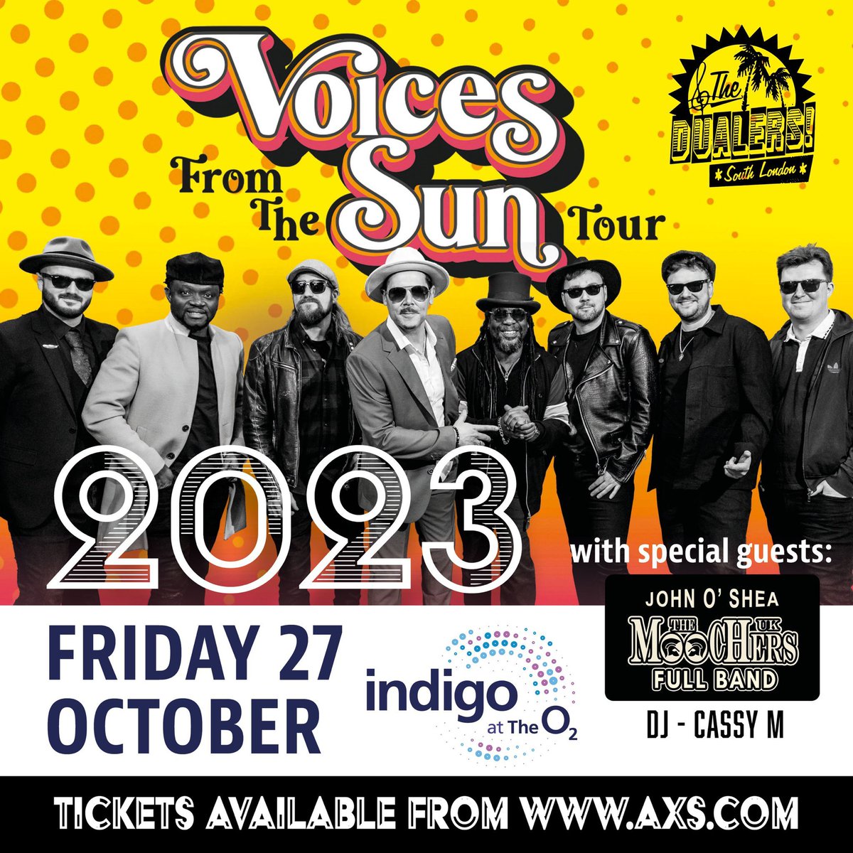 The Dualers return to London on 27th October at Indigo at the O2, promising an incredible night of live ska & reggae tunes! 🔥 Have you booked your tickets yet? 👉 ow.ly/GKPa50PIJLS