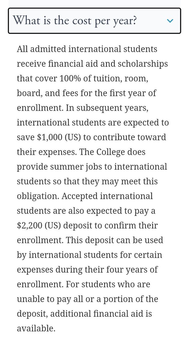 1. There is no application fee at Berea College. 

2. This is the only school in the US that provides 100% funding to all enrolled international students for the first year of enrollment. 

This financial aid and scholarships offsets the costs of tuition, room, board, and fees.