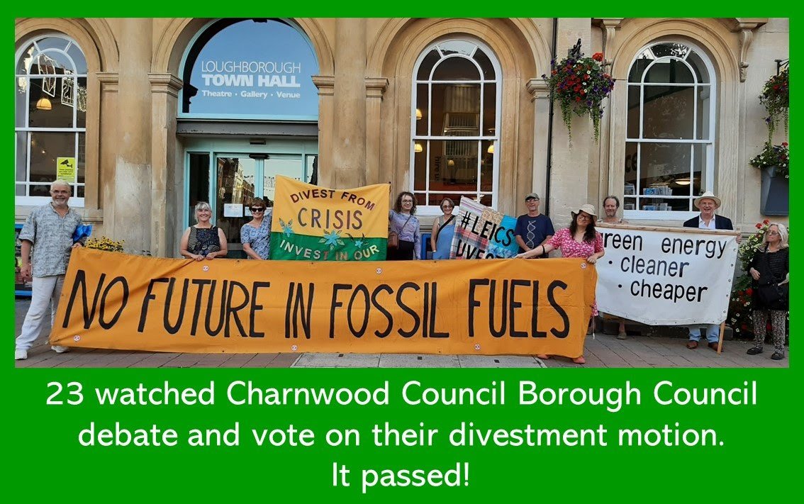 I want to give a huge shoutout to local climate group Climate Action Leicester & Leicestershire who have been involved in getting my local council to pass a motion declaring they want to end investment in fossil producing companies! Woohoo!

…tionleicesterandleicestershire.org.uk/index.php/leic…

#leicsdivest