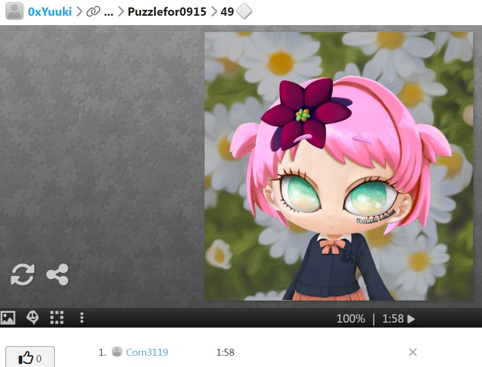 N3拼圖遊戲挑戰

#FlowerLolita #N3Labs
