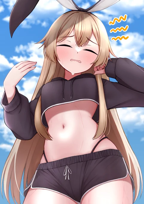 島風「9月なのにまだまだ熱いよ～～～」ドルフィンパンツ島風 