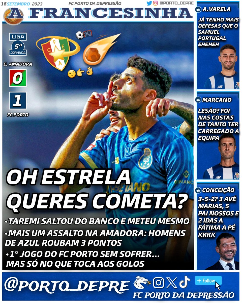 A FRANCESINHA #124
OH ESTRELA QUERES COMETA?

Pt 1/2