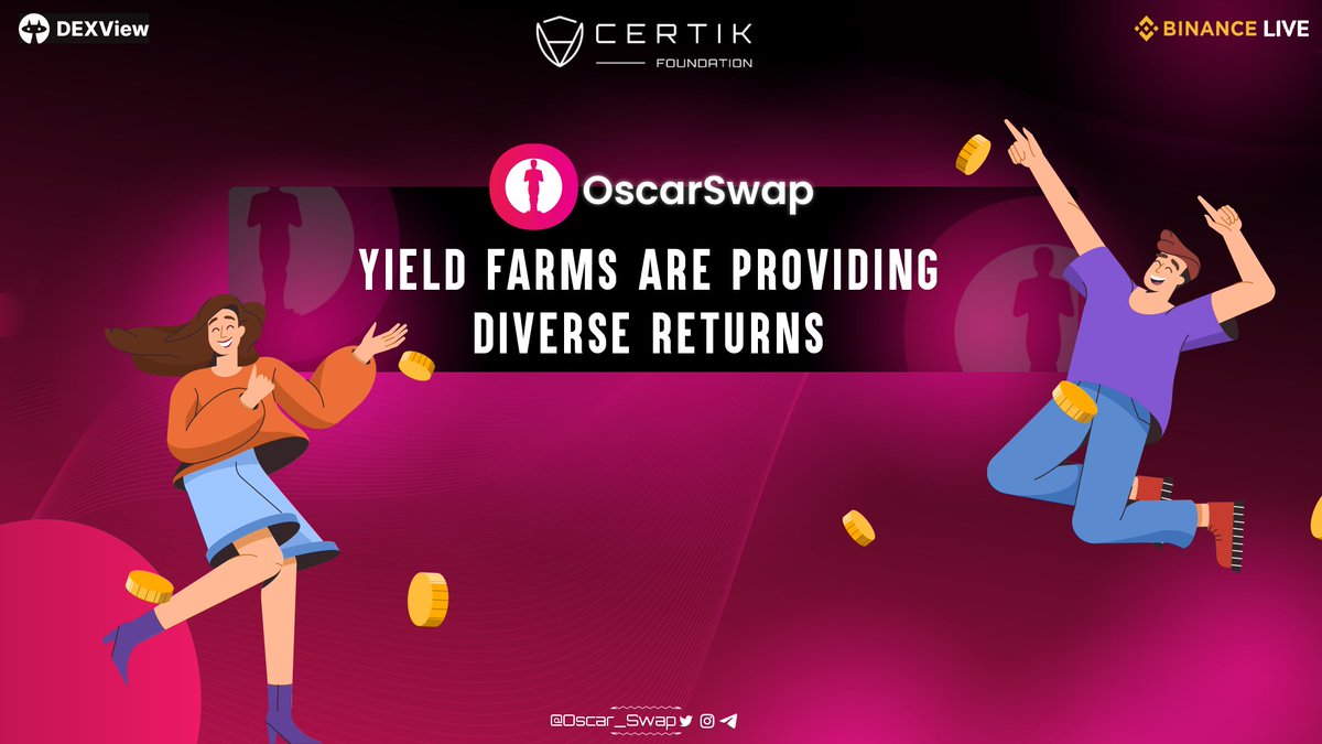 OscarSwap gives you financial freedom by offering our flagship token utility 'Verified Profit Return'🌟 👉Visit: oscarswap.com #Oscarswap #Oscar #BSC #Arbitrum #ETH #DEX #Ethereum