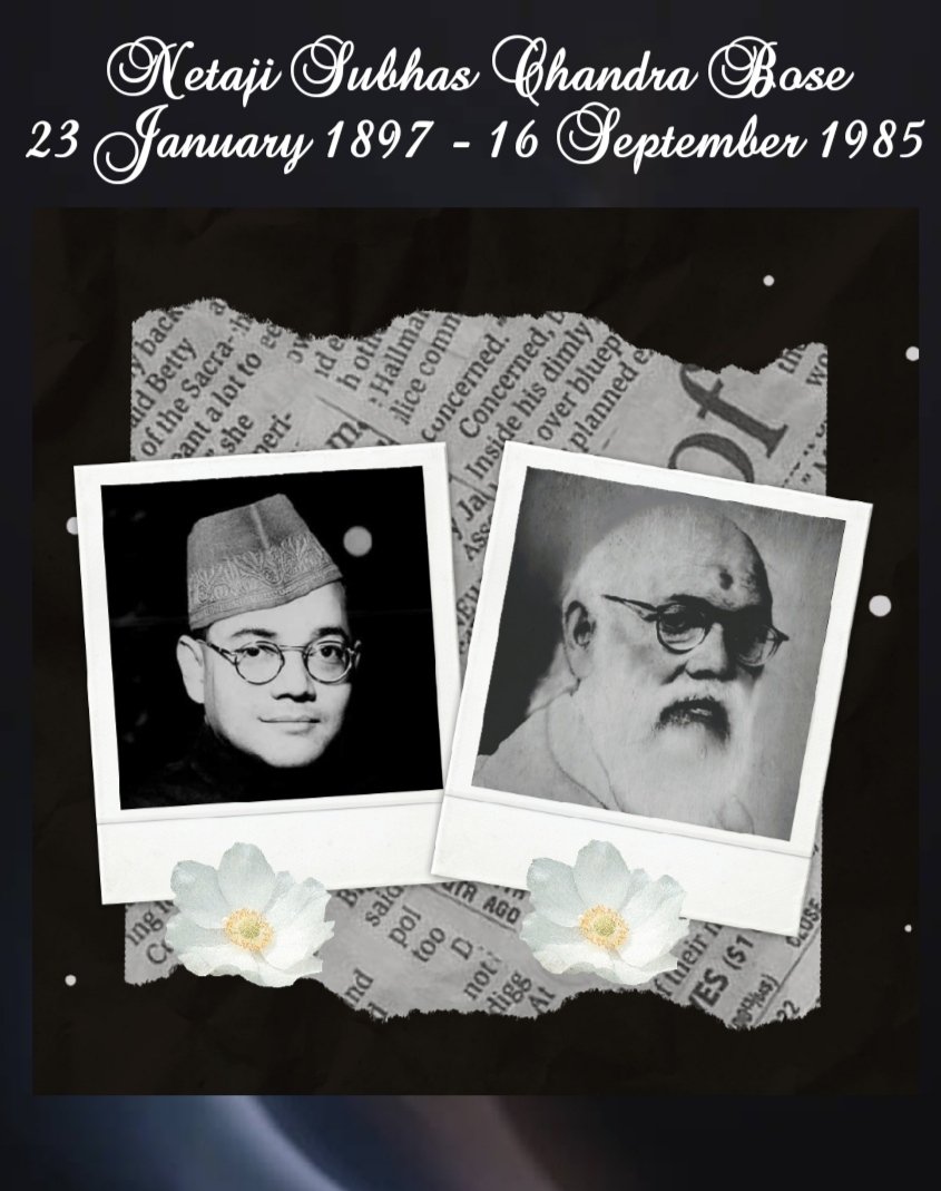Aditi_Indian_'s tweet image. Punyatithi of #NetajiSubhasChandraBose 🙏🏻🪔
On this day , 38 years ago , Netaji left his mortal body.
He left but  the spirit of his sacrifice still lives.
He left but the strength of his Sadhna still lives.
He left but the echo of his name still rings throughout Bharat. ...(1)