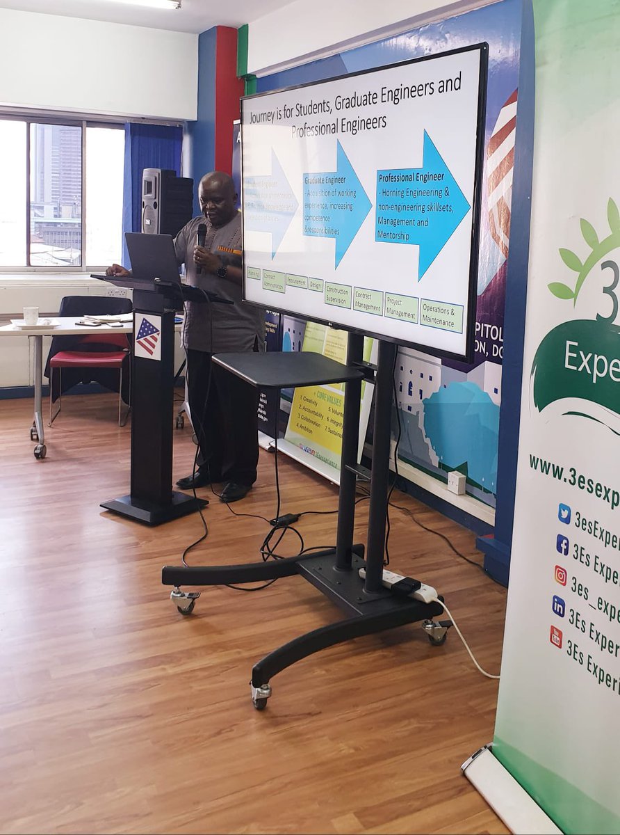 3esExperience's tweet photo. Catch up on our afternoon session with Dr Eng John Mativo as we go deep into Engineering and how to be a professional. #3esexperience #3escareersummit #engineer #career #careergrowth https://t.co/FzBENahuM1