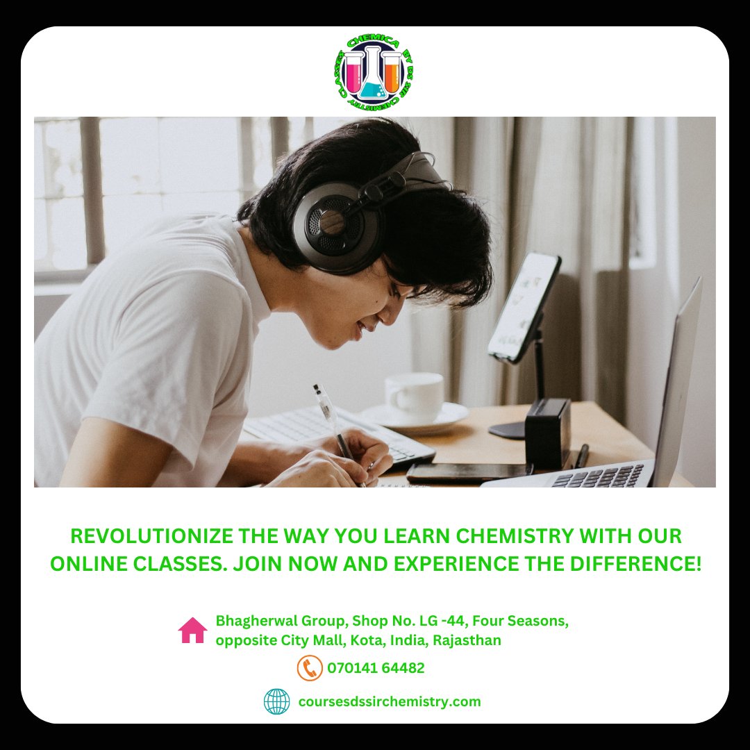 dssirchemistry's tweet image. Are you looking for an exciting and convenient way to learn about chemistry? Our Online Chemistry Classes are here to help you achieve your goals!

#ChemistryLearning #OnlineChemistry #ChemistryGoals #VirtualLearning #ChemistryClasses #EducationalOnline #ChemistrySuccess