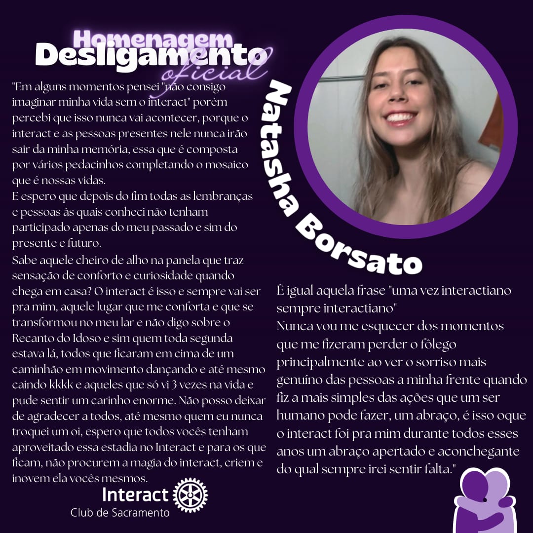 icsacra's tweet photo. 🥺"E por falar em saudade, por onde anda vocês?"
O Interact Club de Sacramento é extremamente grato por tudo que vocês fizeram!❤️‍🩹✨️
"-Quando crescer quero ser igual a vocês!" https://t.co/TtCqpXiRfA
