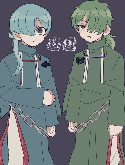 トンガリぼうしのさかなのしょとむしのしょ  ⚠︎擬人化 