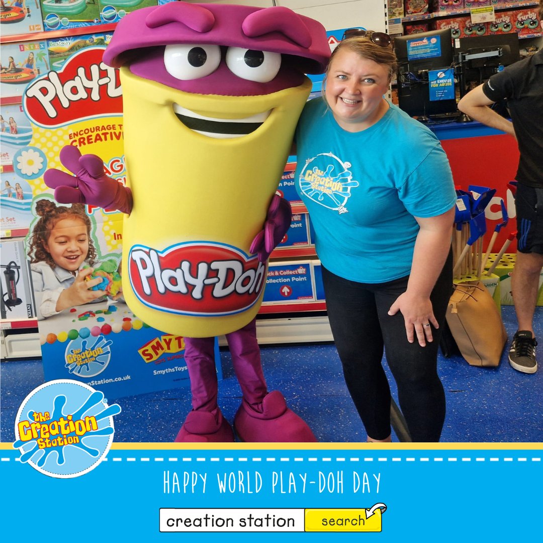 creationstation's tweet photo. Happy #WorldPlayDohDay! 🙌🤩 Thank you to The #CreationStation #Bracknell for this fabulous photo taken at one of our @Hasbro Imagination @PlayDoh sessions, held at @SmythsToysUK Superstores across the UK over the summer. 🙌😎 How are you celebrating World #PlayDoh Day? 🎉 https://t.co/UrAEiyGUl5