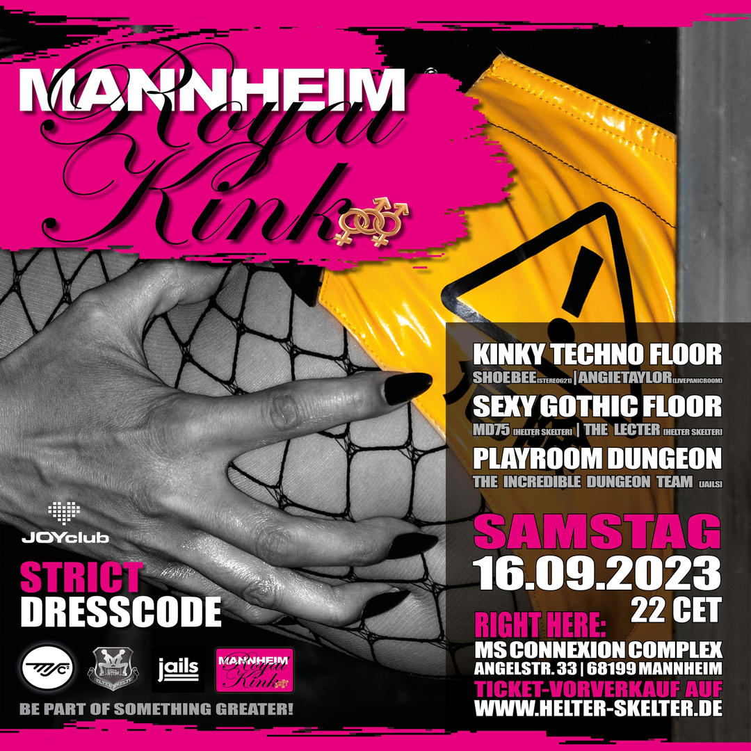 helterskelterde's tweet photo. HEUTE/TODAY
⛓💕👠 MANNHEIM ROYAL KINK 👠💕⛓
SA / 16.09.2023 / 22 CET @ MSC2
INFOS -> https://t.co/kBPTaubJD7
TICKETS -> https://t.co/dM1xv18sji
Vorverkauf nutzen / Strict Dresscode

#Techno #Gothic #Kink #Jails
#HelterSkelter #MannheimRoyalKink #MSC2 #MsConnexionComplex https://t.co/8kAJQnr9Ut