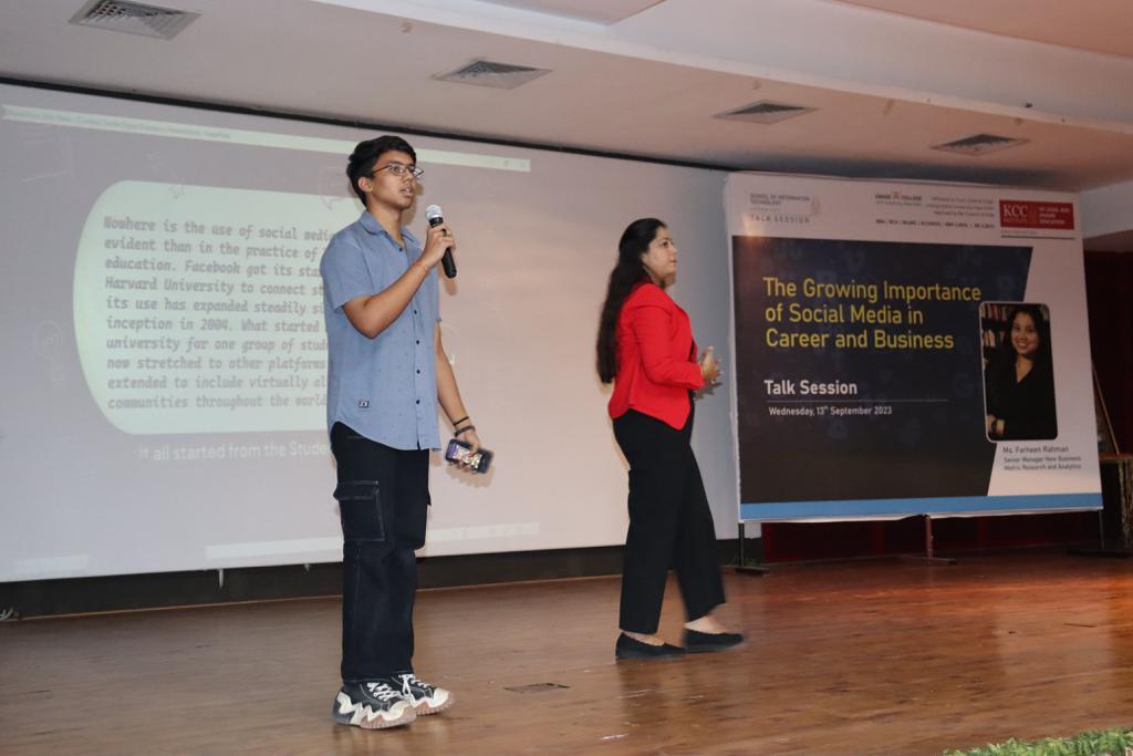 KCCinstitutes's tweet photo. The importance of social media in the modern professional landscape cannot be overstated, and considering this, a Talk Session on the "The Growing Importance of Social Media in Career and Businessโ was conducted for batch 2023 of KCCILHE.
#kcc #kccinstitutes #kcciilhe #kccitm https://t.co/ZyfQKFR9Sy