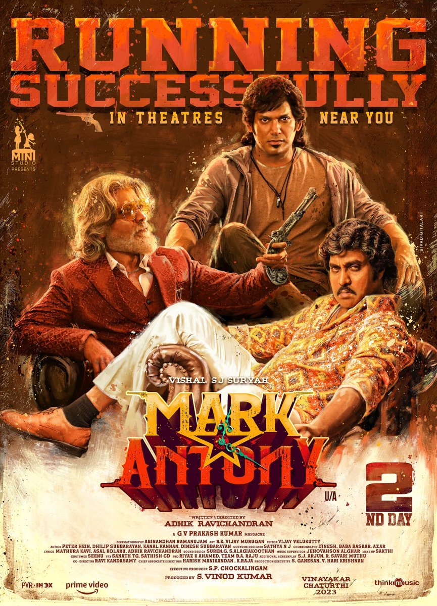 Excellent opening for #MarkAntony 🔥 Don't miss it! 

#MarkAntonyInCinemasNow
#WorldOfMarkAntony

A @gvprakash massacre