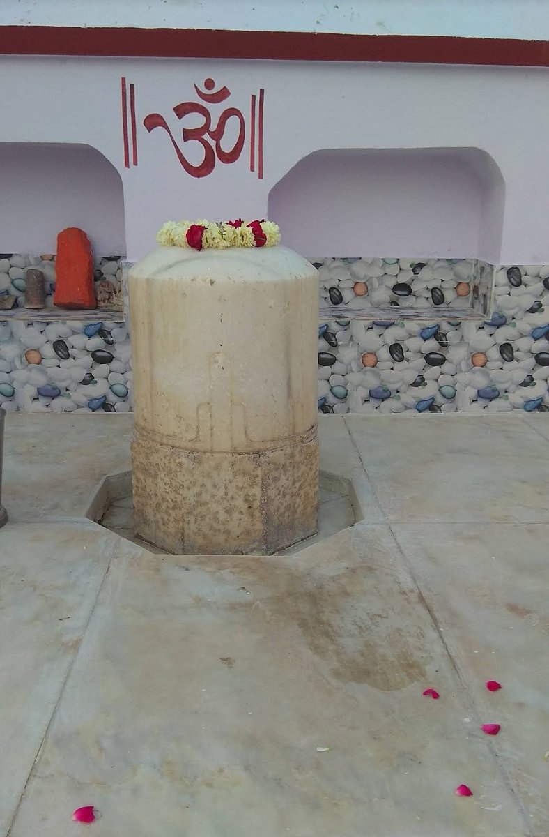 Shivling excavated from the courtyard of Adhai Din ka Jhonpra (Saraswati Mandir). This Shivling once in the center of the capital of imperial Chauhan, is now located in a small sleepy village outside Ajmer.