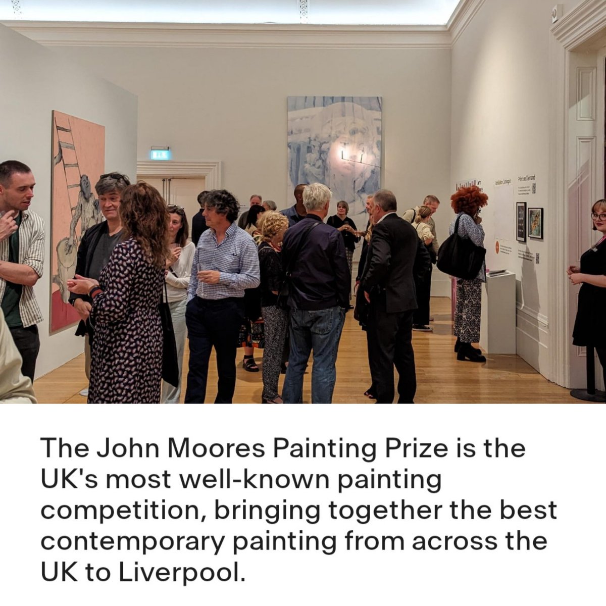 Liam's painting (The one with two candles at the back) is on show at the Walker Gallery in Liverpool for the next couple of months. #prouddad
John Moores painting prize. #maestegboy