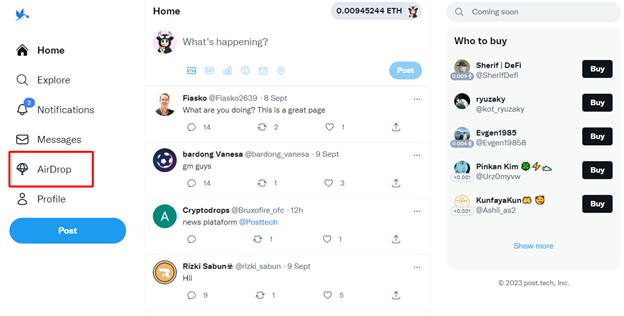 ox102call's tweet photo. 🚀 Ready to dive into the Airdrop frenzy at https://t.co/DQdjZuO501 with a $100K prize pool? 🌟

🔗 Step 1: Head over to https://t.co/DQdjZuO501 and create your account. 

🔗 Step 2: Sign in using your X account (Twitter). 

🔗 Step 3: Enter the invite code: ox102 (all lowercase, folks). 

🔗 Step 4: When asked for your wallet address, simply click 'Next' - no need to deposit ETH like on Friend Tech. 

🔗 Step 5: Navigate to the Airdrop section to check out the tasks.

💰 Here's the scoop on how to earn points on Post Tech:

📝 On https://t.co/MSx9ATX9YI platform:

- Post on https://t.co/DQdjZuO501 (5 posts per day, each worth 10k points).
- Reply to comments on Post Tech posts (25 times per day, with 5k points for each reply).
- Invite friends using the invite code to earn 30k points per person.
- Buy and sell Shares (requires a deposit, so those who can afford it, go for it!).

🐦 On X: To earn points on X, make sure to add @PostTechSoFi and #posttech to your new posts.

- Tweet on X (5 tweets per day, each worth 15k points).
- Comment on other posts (25 comments per day, with 7.5k points for each comment).

💸 Airdrop payout mechanism:
In this era, we'll split the $100K prize pool based on the points you accumulate. 

For example, if the total points for the era are 100, and you earn 10 points, you'll receive (10/100)*$100K = $10K! 

You can also check your current earnings in the Statistics section.

🚀 Gear up, folks! There are only 6 days left, and participation is low. The sooner you jump in, the more you can earn.

👉 Follow me on https://t.co/MSx9ATX9YI: https://t.co/LeYK1g2oaz

#Airdrop #PostTech #Arbitrum