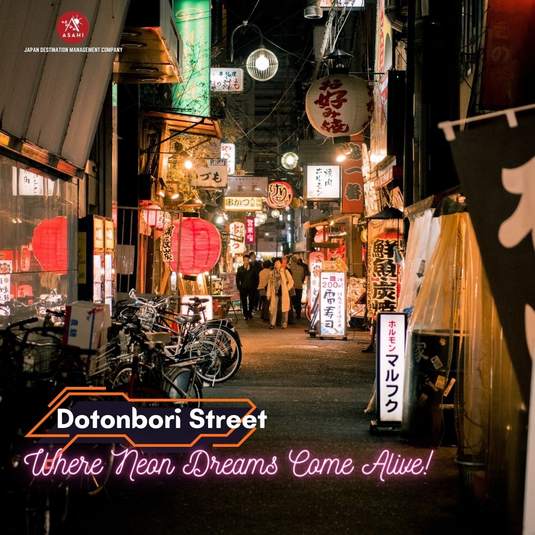 AsahiTravel's tweet photo. Dotonbori Street: Where Neon Dreams Come Alive! 🌟🇯🇵 Immerse yourself in the electric energy of Osaka's iconic district, where vibrant lights, delicious street food, and unforgettable moments await. #Dotonbori #OsakaAdventures #UnforgettableJourney https://t.co/29Ayil9EYk