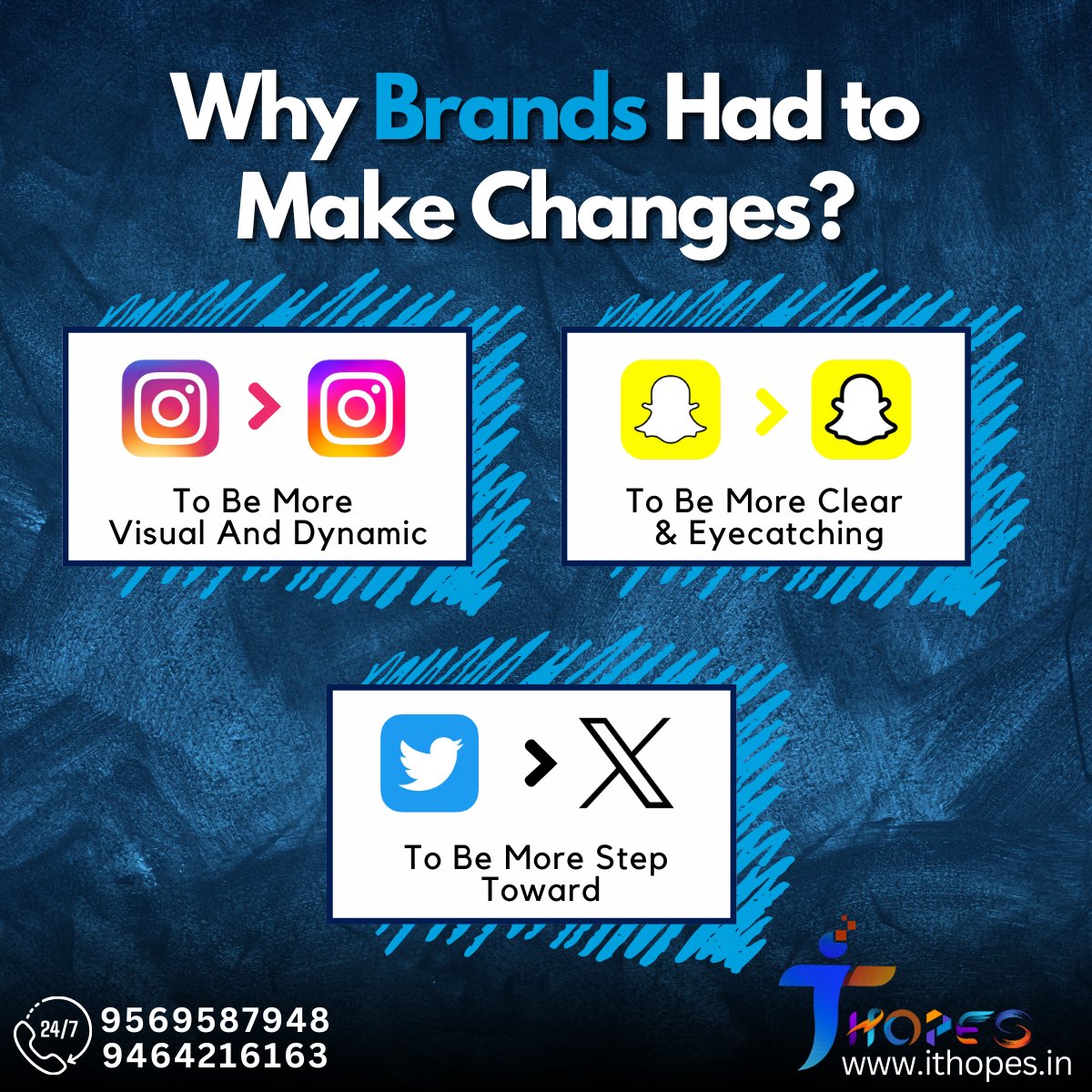 ithopesofficial's tweet photo. Transforming Brands: The Power of Evolution! 🌟 Discover the driving forces behind the change:

📸 Instagram, 👀 Snapchat, X Twitter

#ithopes #ithopesofficial #websitedesign #webdesign #website #digitalmarketing #webdevelopment #SEOservices #seocompany #seoagency  #TwitterX https://t.co/IboneG5Joy