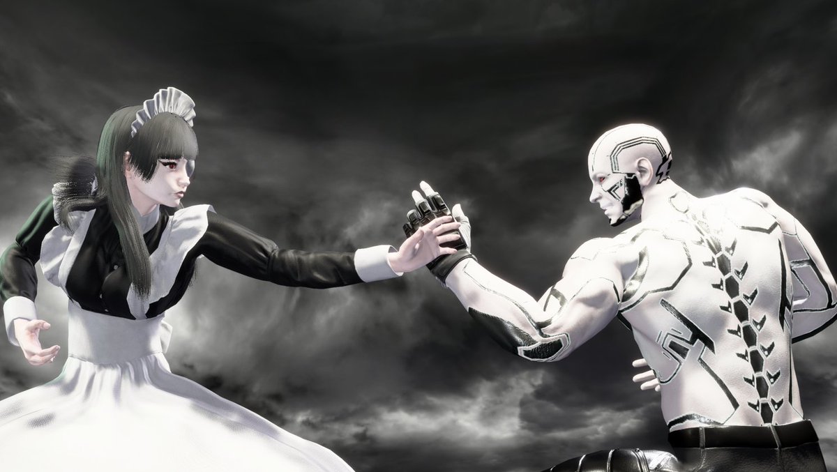 BnS_iza3's tweet photo. メイド、色白、黒髪赤目、眼帯、酔拳、
厨二フルコースで詰め込みました
自キャラバージョンの月牙叉炮はたまらん
地面に叩きつけからの、立たせて「稽古の時間だ」は
カッケー！！　
酔拳の稽古もチンナがあるんですかね https://t.co/cOXWFBt1YX