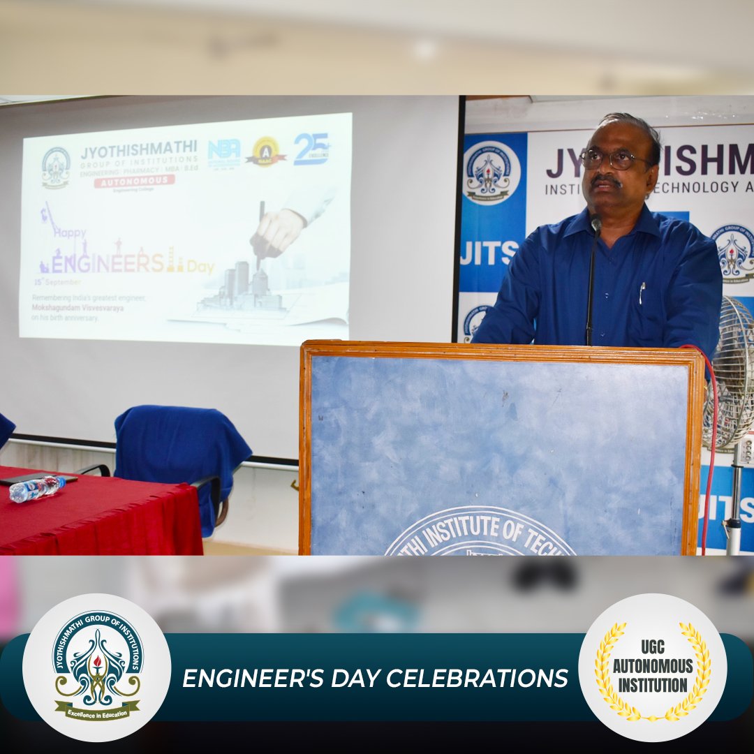 #𝐉𝐈𝐓𝐒𝐂𝐞𝐥𝐞𝐛𝐫𝐚𝐭𝐞𝐄𝐧𝐠𝐢𝐧𝐞𝐞𝐫𝐬𝐃𝐚𝐲
#EngineersDay was celebrated to mark the birth anniversary of #BharathRatna Sir Mokshagundam Vishveshwaraya by the students of JITS on 15/09/2023
#EngineeringExcellence #Innovation #TechCompetition #StudentProjects #Celebration