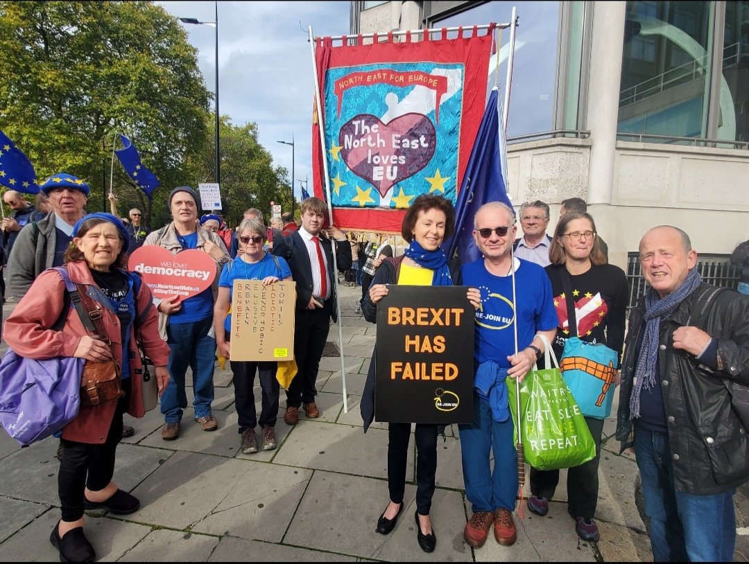 A week today! Join us for the National Rejoin March! We meet at 12 noon on Saturday 23rd September at Hyde Park, London behind the statue of Achilles. Look for our iconic NE4EU banner if you would like to march with us, all welcome! 🇪🇺🇪🇺