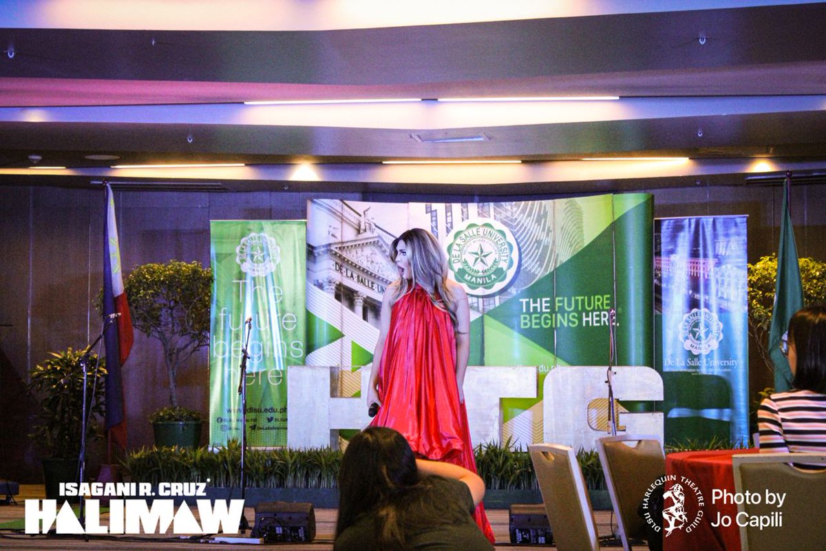 dlsuhtg's tweet photo. @VinasDeluxe @ncomiajr A HALIMAW excerpt by our guest artists and members of DLSU Harlequin Theatre Guild. 

#HALIMAW2023 https://t.co/q8KQS8aUzq