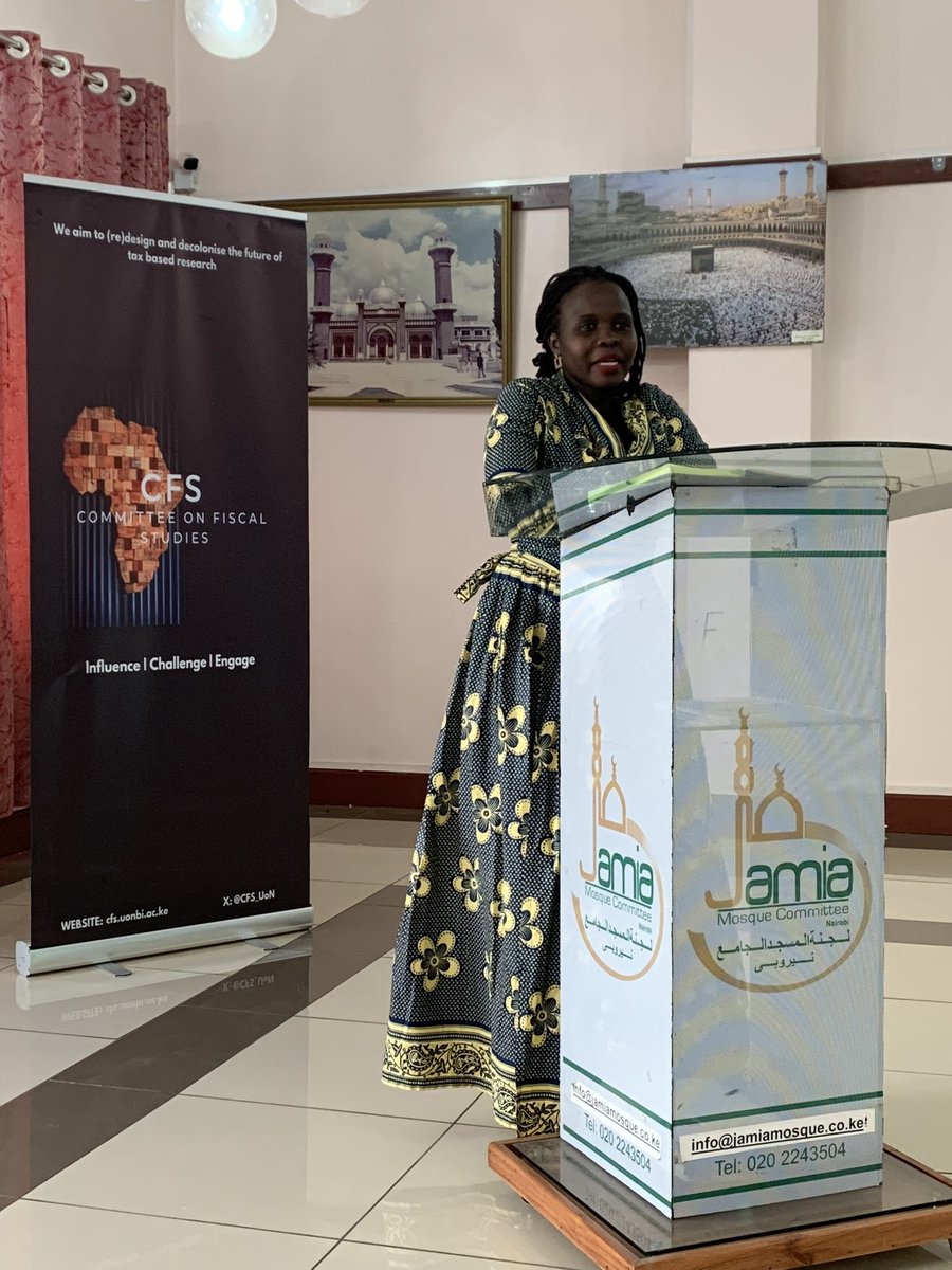 This morning at @jamia_mosque CFS inaugural conference on #Islamic #Finance and the pathways that #sukuk, #zakat and Islamic #digital coins can support #Kenya’s fiscal space! Our vice chair Joan Atim delivers a powerful opening! Omar Saleh chairing & @HorizonTVKenya broadcasting