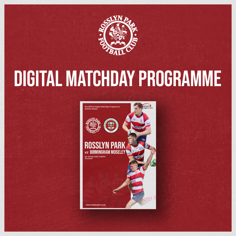 rosslynpark's tweet photo. 📘 Your Digital Matchday Programme for today's game is available online now! 

#RPFC