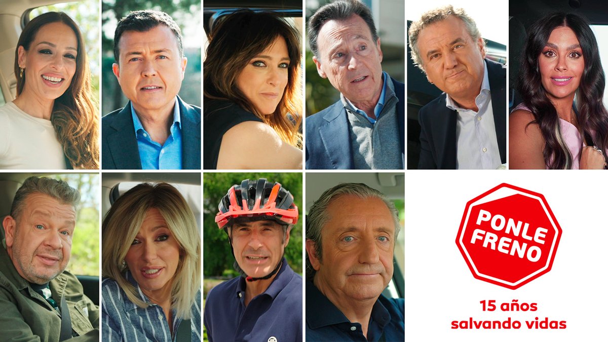 AXAMolins's tweet photo. Suanna Griso, Josep Pedrerol y Jorge Fernández, se suman a Eva González, Matías Prats, Helena Resano, Manu Sánchez, Alberto Chicote, Roberto Brasero y Cristina Pedroche con nuevos consejos de seguridad vial por el #15AniversarioPonleFreno 🎉 https://t.co/eXVM1NjYsK @Ponle_Freno https://t.co/6DHnn6Df4l