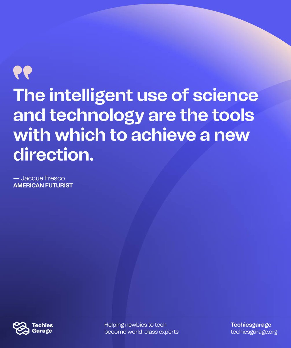techiesgarage's tweet photo. What makes a man unique is a unique mindset, what makes a man extraordinary is extraordinary thinking. The only way we can become extraordinary is when we put extra effort in learning.
#techiesgarage #tech https://t.co/jdxutwVEkB