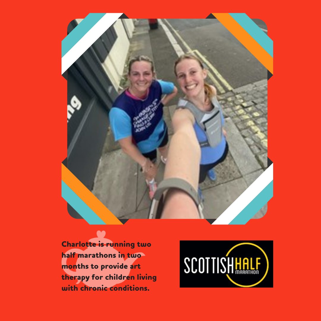 TeapotTrust's tweet photo. πββοΈ It's less than 3 weeks to the #ScottishHalf Marathon & #TeapotTrust supporter Charlotte will be running her second half marathon in two months to raise funds for children & young people with chronic conditions.
@ScottishHalfMar https://t.co/hue8oERuVz https://t.co/62dODPSvNX