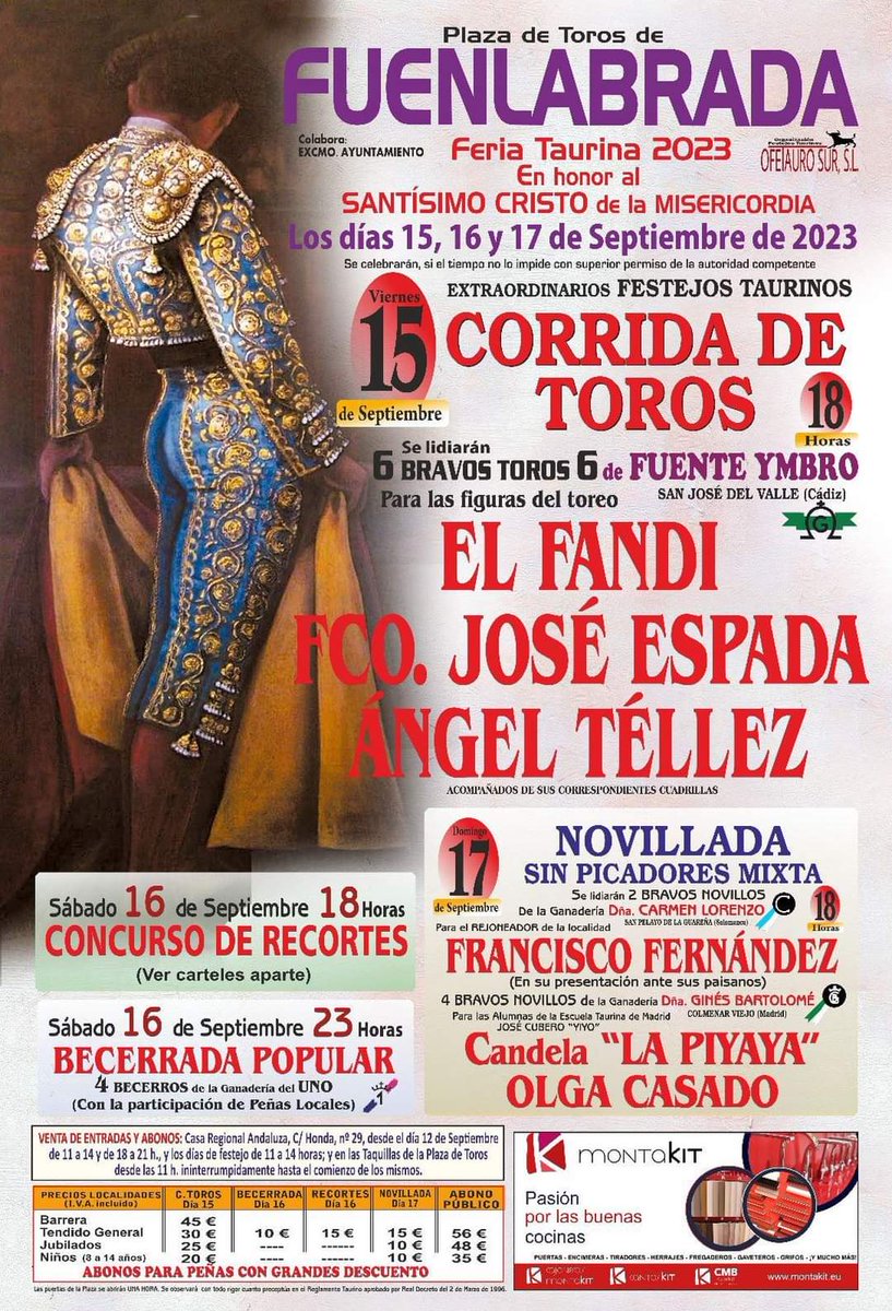 Fale00's tweet photo. AGENDA SÁBADO 16/09/2023 #Fuenlabrada (4/4)

▶️ 21:00h: Concierto: Fangoria + Las Nancys Rubias + Belapalma
▶️ 21:30h: Concierto: La Edad de Oro del Pop Español + Junkie Monkey
▶️ 23:00h: Becerrada
▶️ 23:00h: Orquesta: La Wilton

#FiestasDeFuenlabrada
#FiestasDeFuenlabrada2023 https://t.co/BqhE0TlaiM