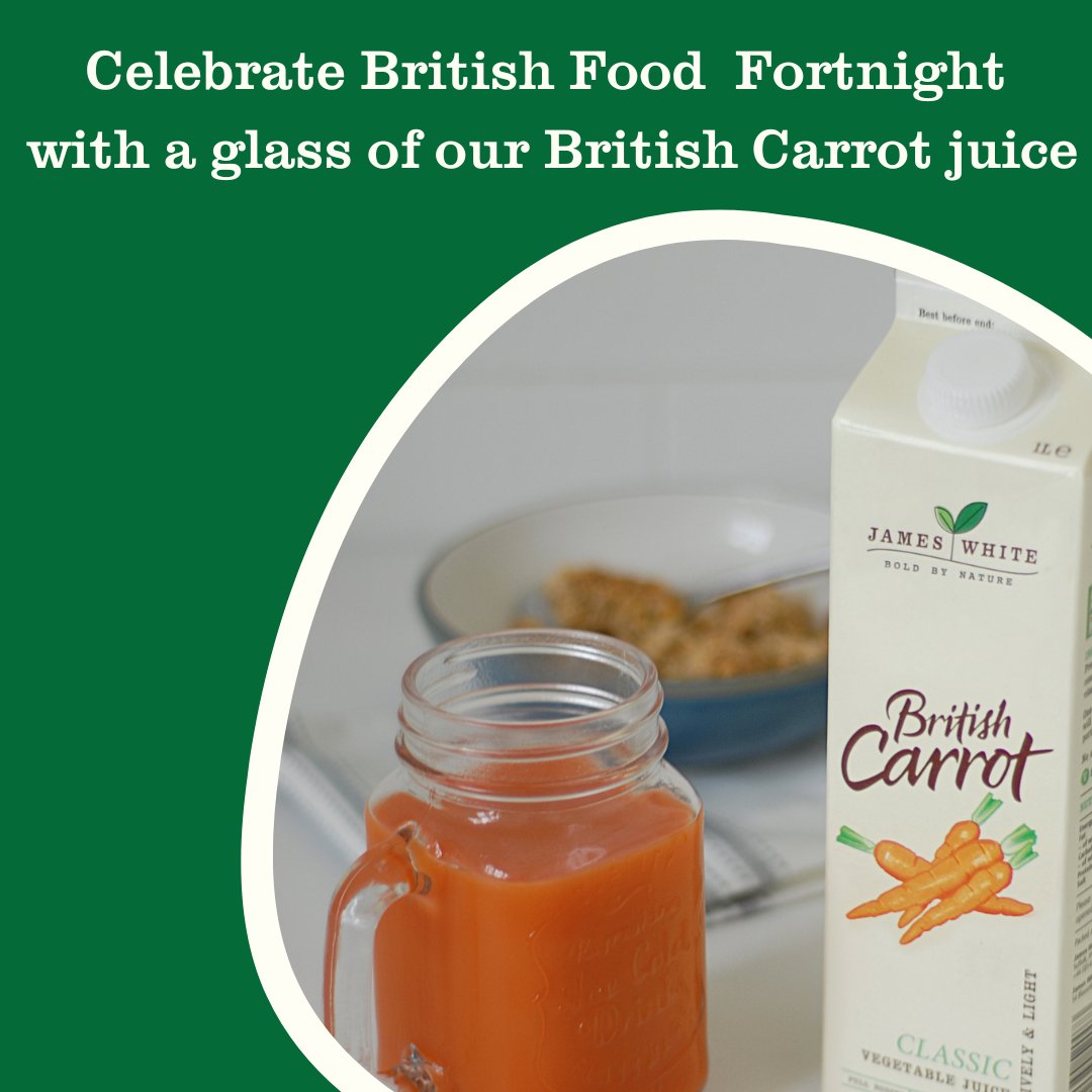 British Food Fortnight starts today so lets celebrate with a glass of our British Carrot juice. Made from the best British carrots it's a perfect way to celebrate. 

#britishfoodfortnight #food #britishfood #britishcarrot #celebrate #glassofjuice
