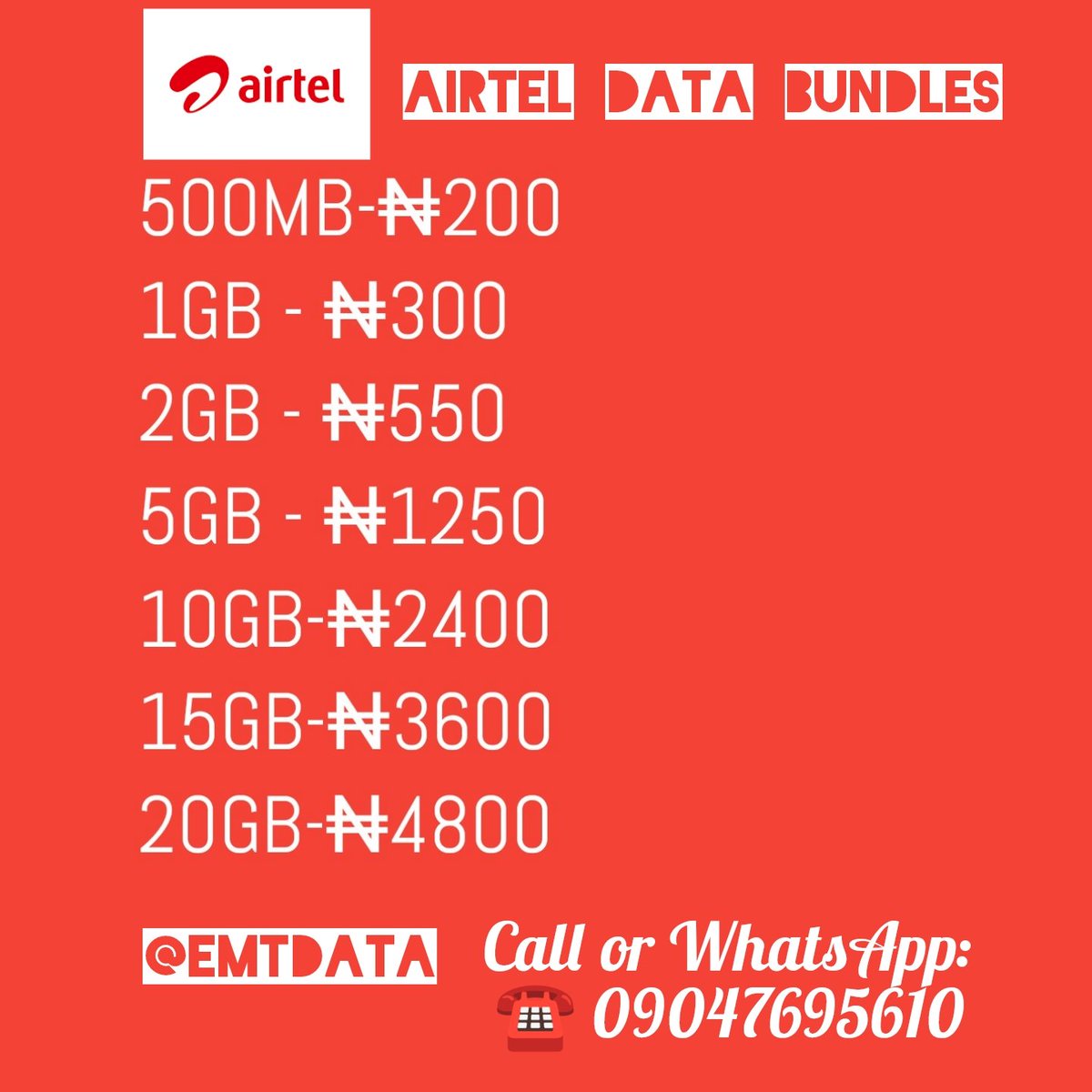 emtplatform's tweet photo. Stay connected with cheap and affordable data deals from @emtplatform 📎📶🌐♻️

#EMTPlatform #Data #SATURDAY #SaturdayMood #Online #SaturdayMorning #onlinenow #SaturdayMorning #StayConnected https://t.co/WyIoykMoml