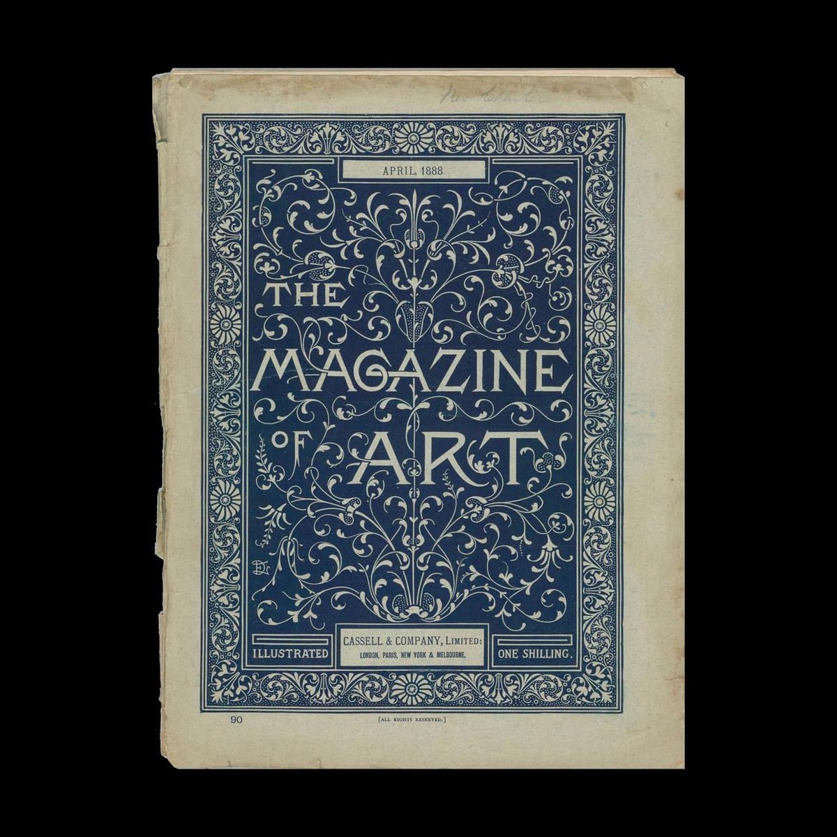 The Magazine of Art. Three issues from 1888 - 1890. Features some great advertisements, illustrations and typographics. Unfortunately too fragile to scan more. designreviewed.com/archive/ #designhistory #art #decorativeart #floralmotif #typography