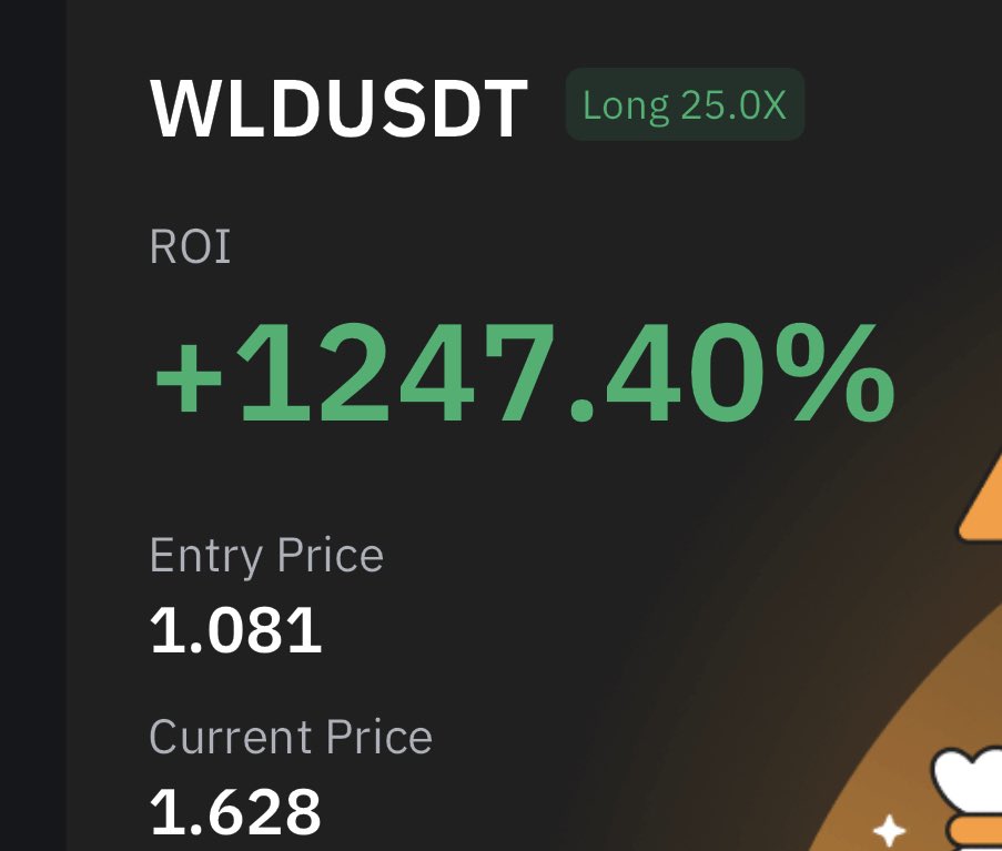 Done for the month $WLD 🤭🔮