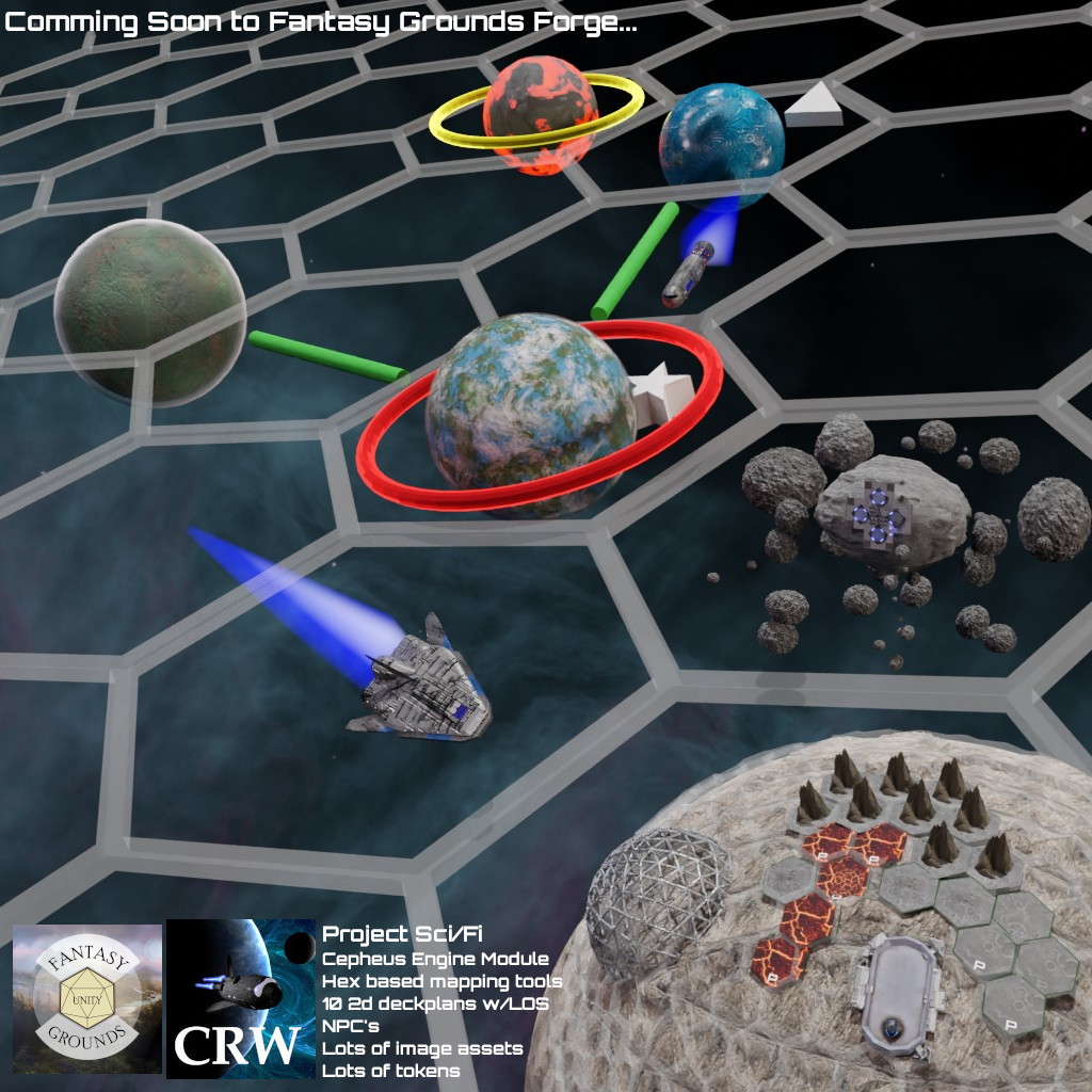 crw_rpg's tweet photo. Working on some art for Project Sci/Fi module for cepheus engine ruleset on Fantasy Grounds.  It'll have subsector, planet and Geohex templates, 10 ships, lots of maps, NPC's and more.  #travellerrpg #cepheusengine #fantasygrounds https://t.co/v8W35J8gYV