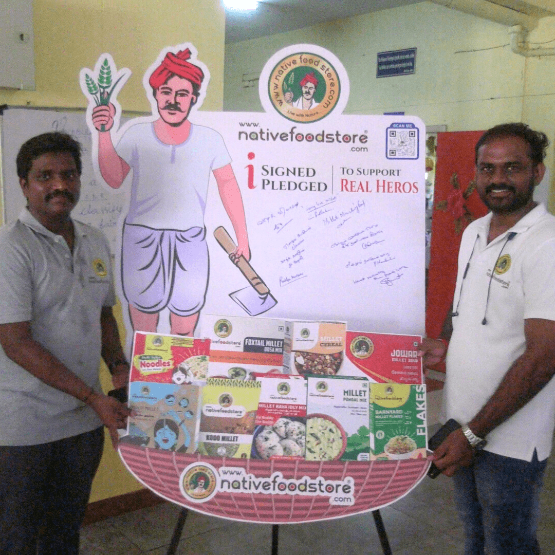 Nativefoodstore's tweet photo. 📸 Shoutout to the supportive parents, teachers, Parampara Academy, Arakonam for encouraging and guiding the student throughout this Millet Mission 2023 journey! 👏👨‍👩‍👦‍👦🌱

You did a great job and congrats to each one!🙌🙌

#nativefoodstore #initiative #millet #mission #2023 https://t.co/5tUYWKqAp8