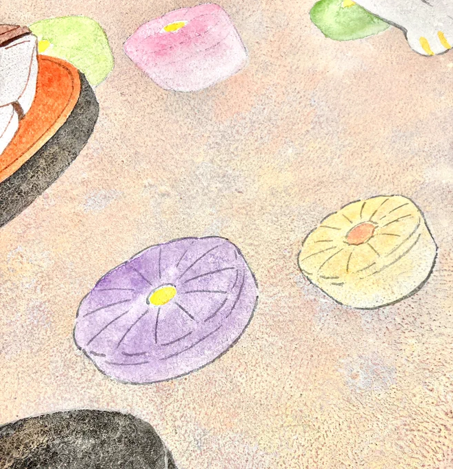 気合いのない線で形を成立させるの難しい。いつも気合い入れた線になるから、今回ゆるく描くのに挑戦中。 