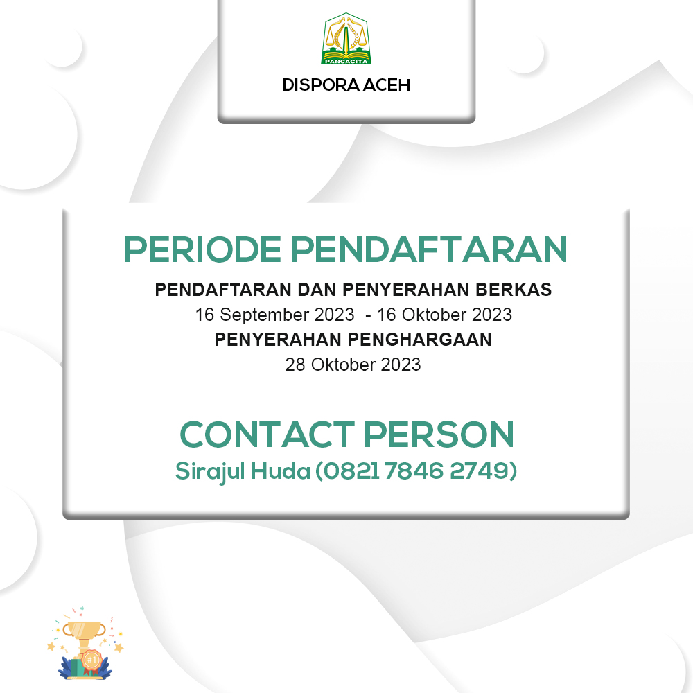 Pemilihan Pemuda Berprestasi Provinsi Aceh
instagram.com/p/CxPo41fBLX4/…