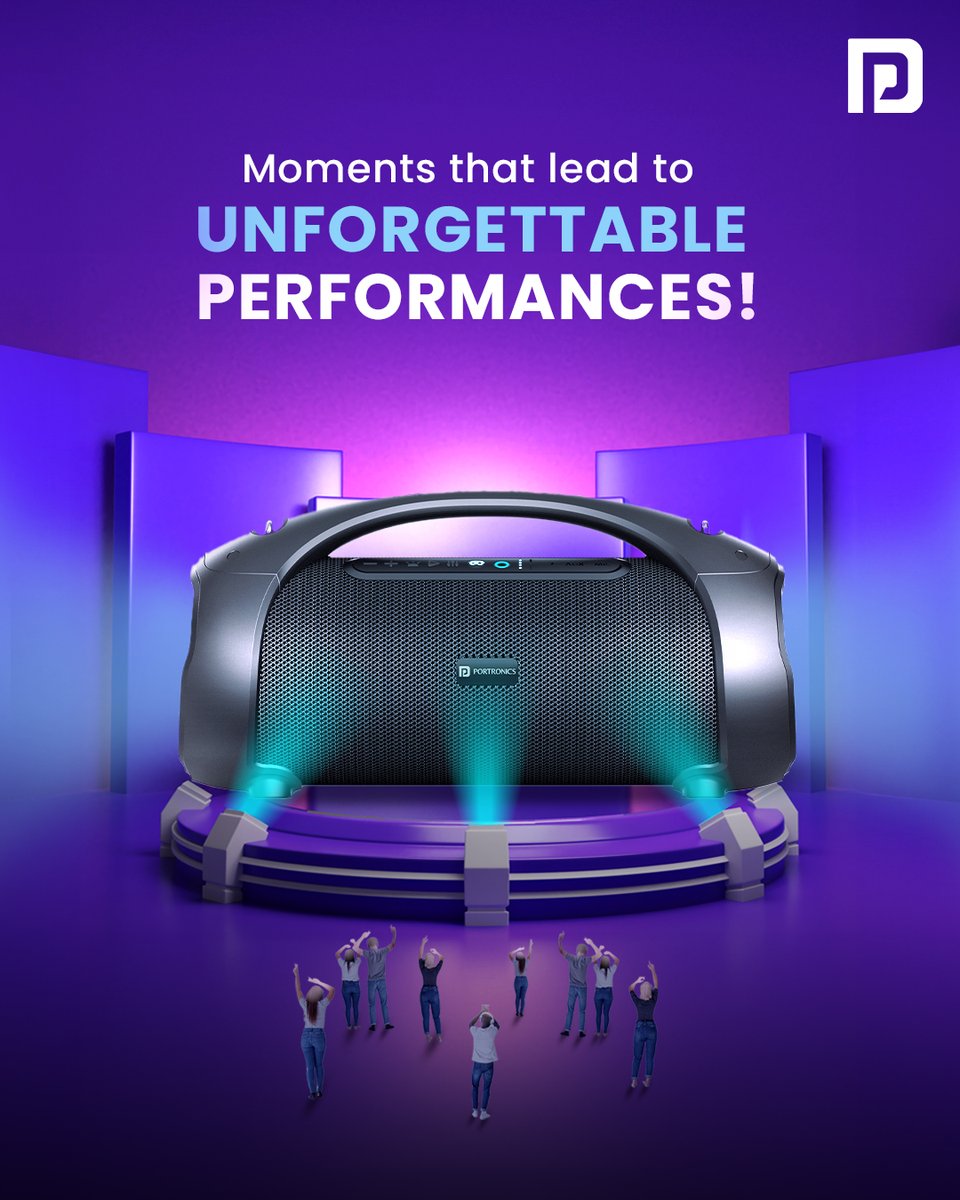 Portronics's tweet photo. With the #Dash12, you can finally sing and dance like nobody’s watching!

>60W Boombox speaker
>Wired karaoke mic
>Equalizer function
>Multicolor LED lights
>TWS feature

Check it out on https://t.co/RC01e2jqOv

#Speaker #Portronics #PortronicsIndia https://t.co/J8enbGv1bW