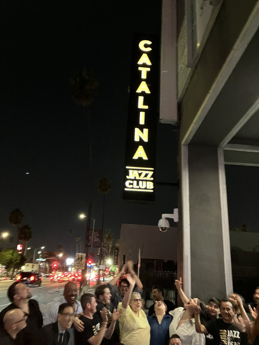 Congratulations #CatalinaPopescu and #MannySantiago on your upcoming #anniversary of @CatalinaJazzClub which started back in October 1986.  Your new electronic sign on #SunsetBoulevard looks great!  Here’s to the future!