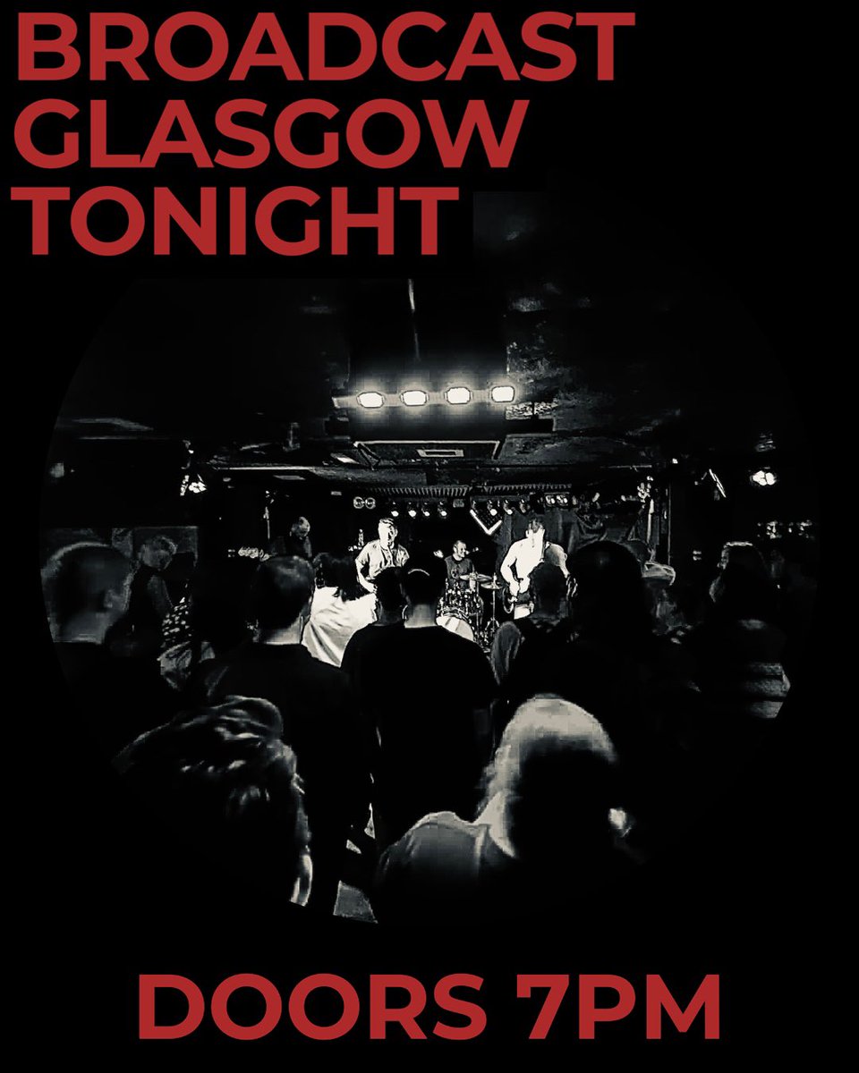 GLASGOW ROCK CITY 🤘

Launching the new EP tonight at @BroadcastGLA with @STONEDEADJOHN | Blow Up Dog

Doors at 7pm

#glasgow 
#eplaunch 
#upthebanner